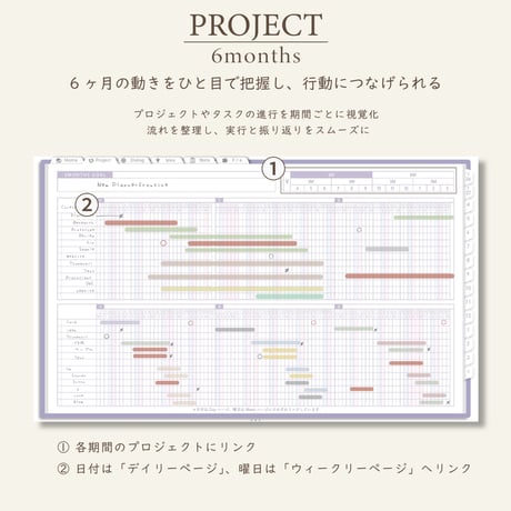 2026年4月始まりPREMIUM PLANNER[月曜始まり／週：ブロック／日：１DAY／色：スミレ]