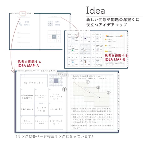 2025年1月始まりしごと手帳[月曜始まり／週：ブロック／日：１DAY／色：ネイビー]