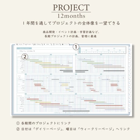 2026年1月始まりPREMIUM PLANNER[月曜始まり／週：ブロック／日：１DAY／色：ソラ]