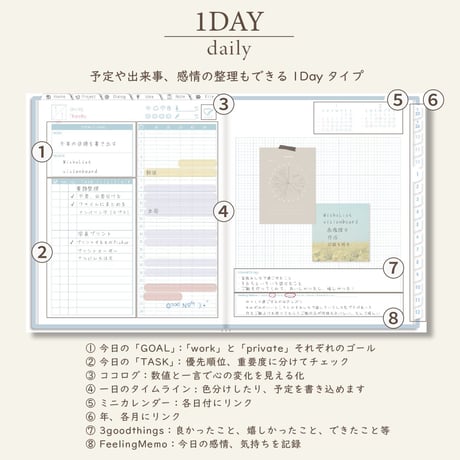 2026年1月始まりPREMIUM PLANNER[日曜始まり／週：ブロック／日：１DAY／色：ソラ]