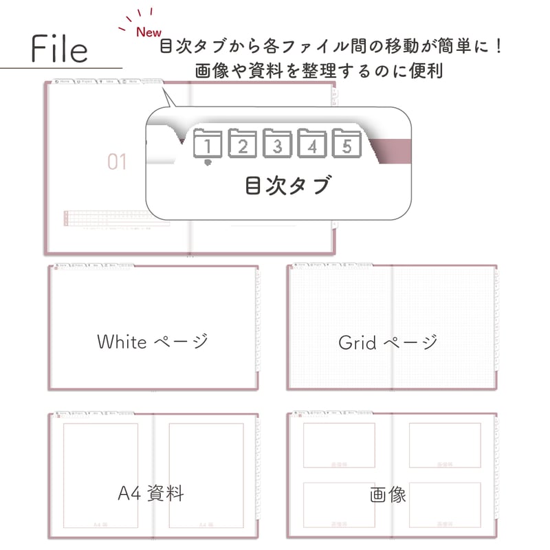 2025年4月始まりしごと手帳[日曜始まり／週：バーチカル／日