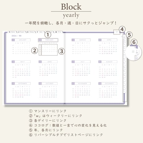 2026年4月始まりPREMIUM PLANNER[日曜始まり／週：バーチカル／日：１DAY／色：スミレ]