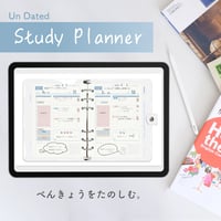 「Study Planner【Undated】」Color：Blue Wave
