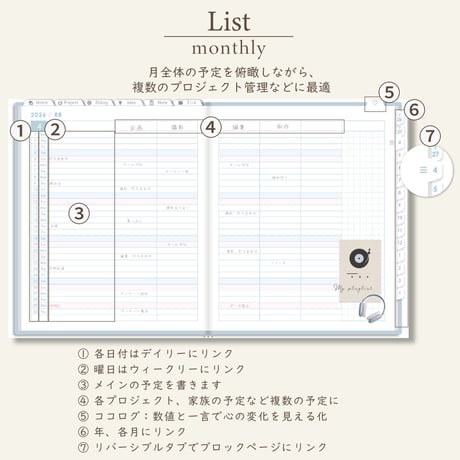 2026年4月始まりPREMIUM PLANNER[月曜始まり／週：バーチカル／日：１DAY／色：ソラ]