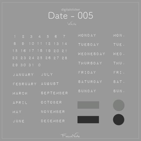 Digitalsticker【 Date-005 】