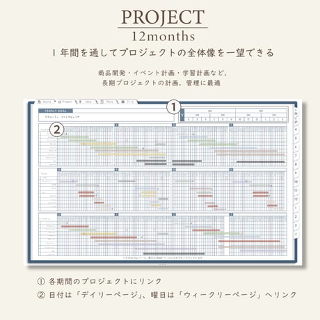 2026年4月始まりしごと手帳[日曜始まり／週：レフト／日：１DAY／色：ネイビー]