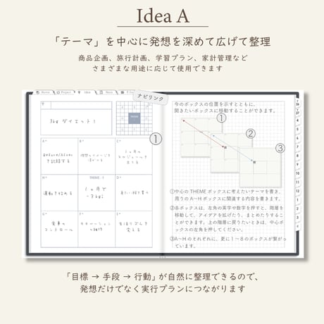 2026年4月始まりしごと手帳[月曜始まり／週：バーチカル／日：１DAY／色：モノ]