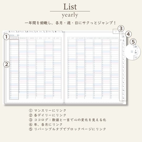2026年1月始まりPREMIUM PLANNER[日曜始まり／週：ブロック／日：１DAY／色：スノー]