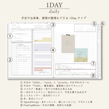 2026年1月始まりPREMIUM PLANNER[月曜始まり／週：レフト／日：１DAY／色：スノー]