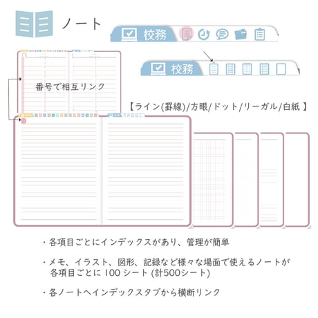 2026年度「先生手帳特別支援学級（中学校版）」【週案：分割型】【色：サクラ】