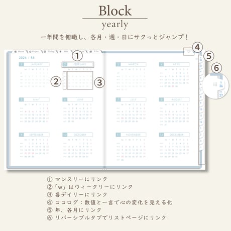 2026年4月始まりPREMIUM PLANNER[月曜始まり／週：レフト／日：１DAY／色：ソラ]