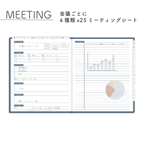 2025年4月始まりPREMIUM PLANNER[月曜始まり／週：ブロック／日：１DAY／色：ネイビー]