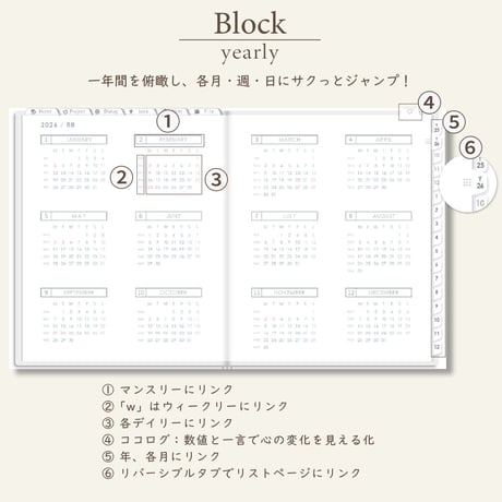 2026年1月始まりPREMIUM PLANNER[月曜始まり／週：レフト／日：１DAY／色：スノー]