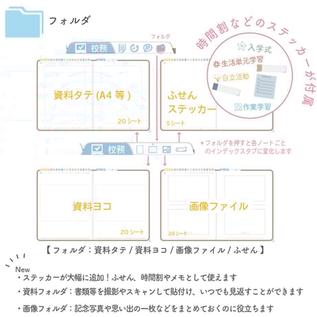 2025年度「先生手帳　特別支援中学校版」【週案：一体型】【色：マロン】