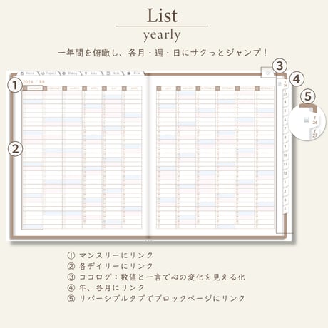 2026年4月始まりPREMIUM PLANNER[月曜始まり／週：ブロック／日：１DAY／色：マロン]