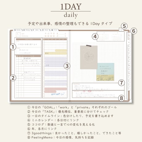 2026年4月始まりDIALOG[月曜始まり／週：バーチカル／日：１DAY／色：マロン]