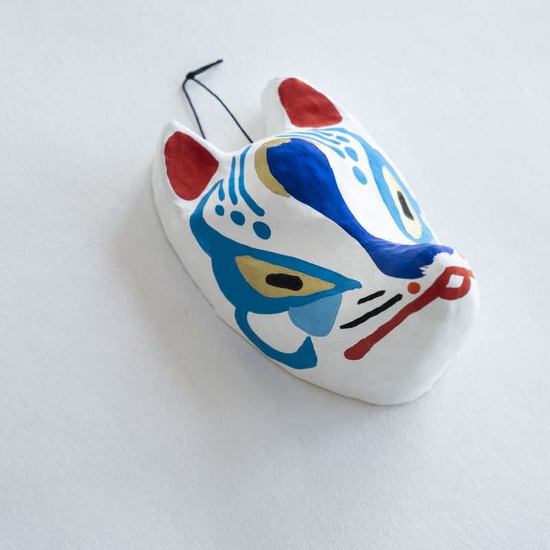 A-18 宮島張り子 （狐面 青） | 博多屋