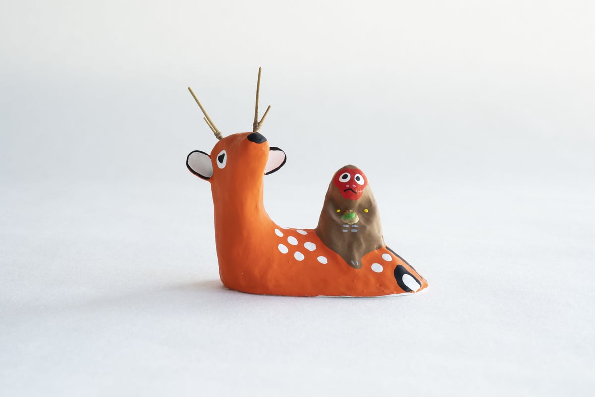 B-2 宮島張り子 （鹿猿） | 博多屋