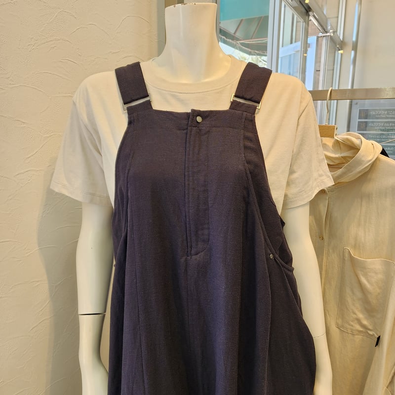 ✨新品、未使用品✨アヤンayane 麻レーヨン ジャンパースカート