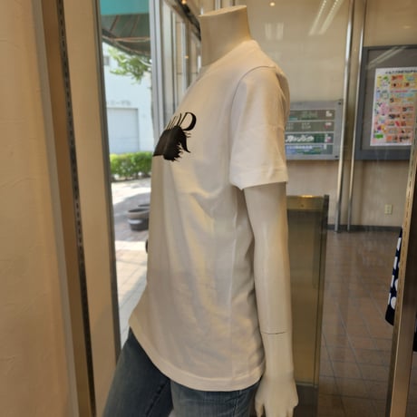 【MICALLE MICALLE】 ミカーレミカーレ ペンキパロディTシャツ103 ホワイト🤍