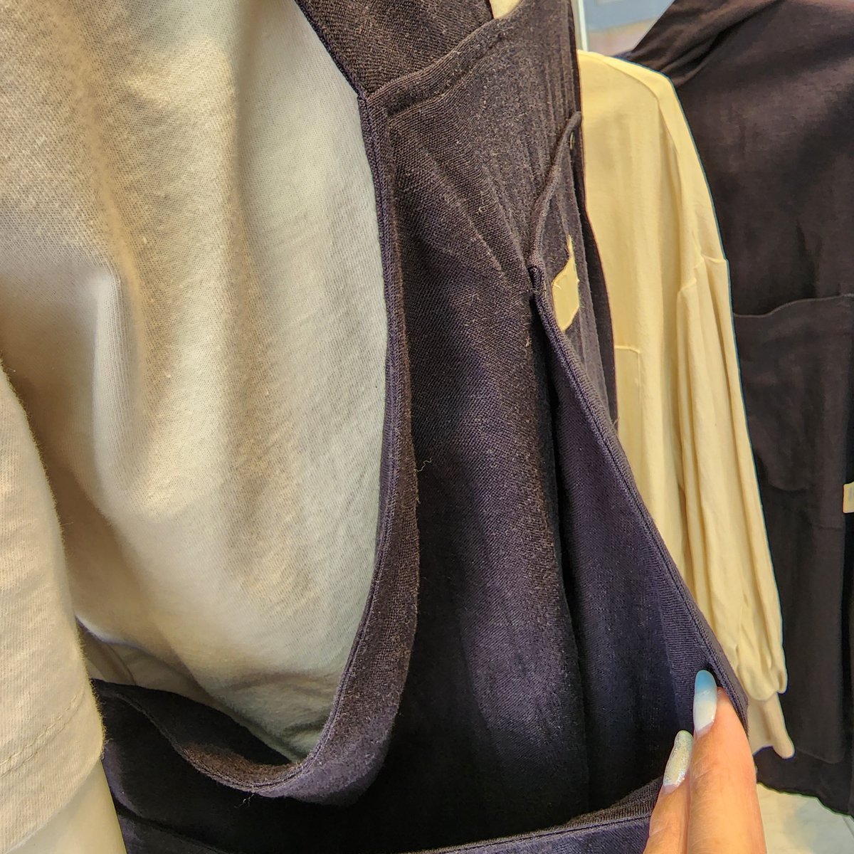 ✨新品、未使用品✨アヤンayane 麻レーヨン ジャンパースカート