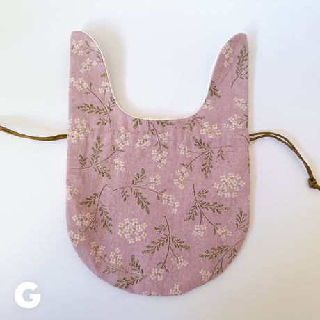 《handmade》うさみみ巾着ポーチ