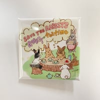 Rabbit tea time ラビティースクエア（缶バッチ）