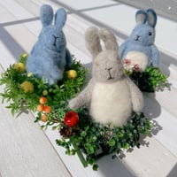 《handmade》グリーンウサギ（大）