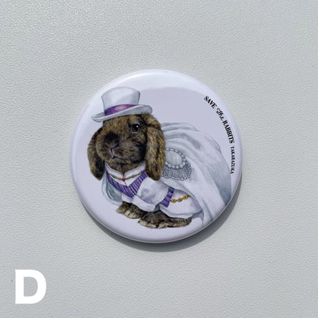 缶バッチ44mm(SAVE THE RABBITS TAKARAZUKA)