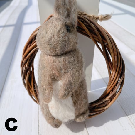 《handmade》ウサギのリース（大）