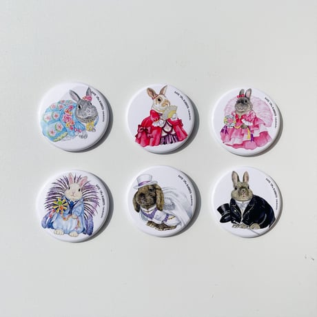 缶バッチ44mm(SAVE THE RABBITS TAKARAZUKA)