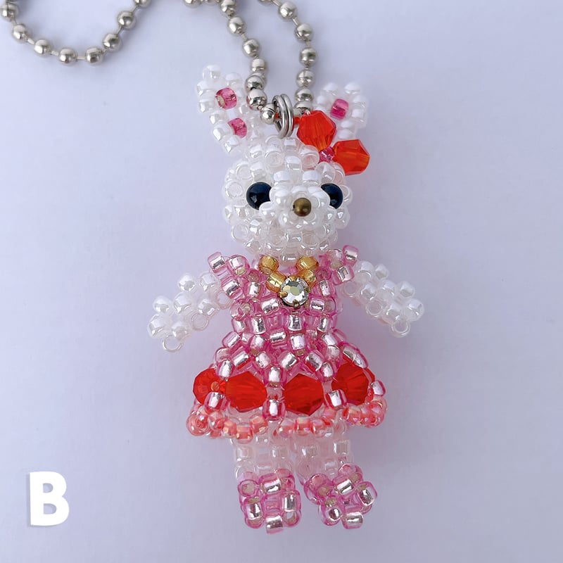 Twinkle Etoile ハンドメイド 作家 ブレスレット うさぎ ピンク USAGI ONLINE限定】Usagiとflowerのブレスレット（ブレスレット