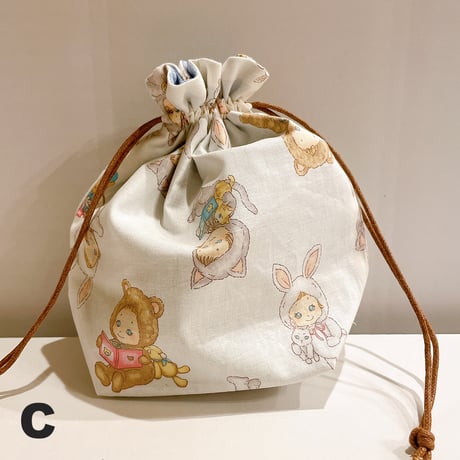 《handmade》巾着ポーチ
