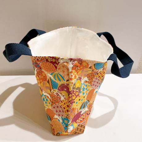 《handmade》マチ付きミニバッグ