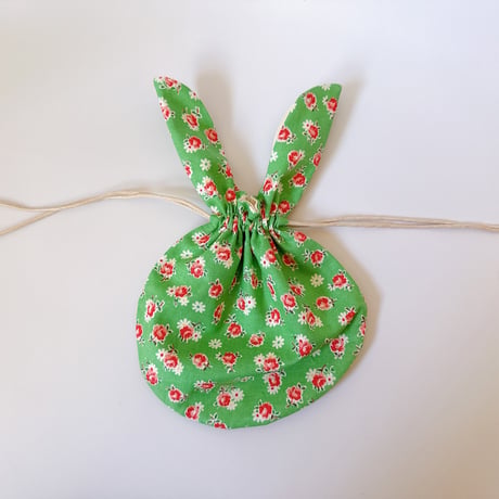 《handmade》うさみみ巾着ポーチ
