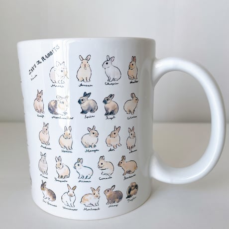 SAVE THE RABBITS x schinako マグカップ
