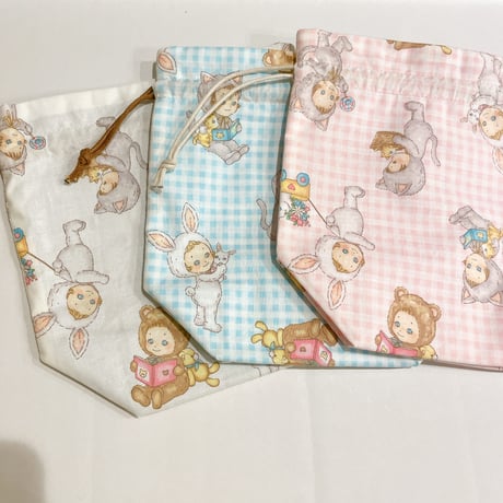 《handmade》巾着ポーチ