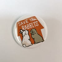 house of SAVE THE RABBITS 缶バッチ
