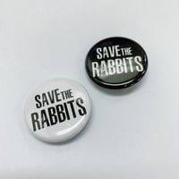 SAVE THE RABBITS缶バッチ