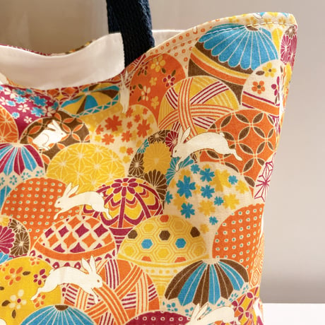 《handmade》マチ付きミニバッグ