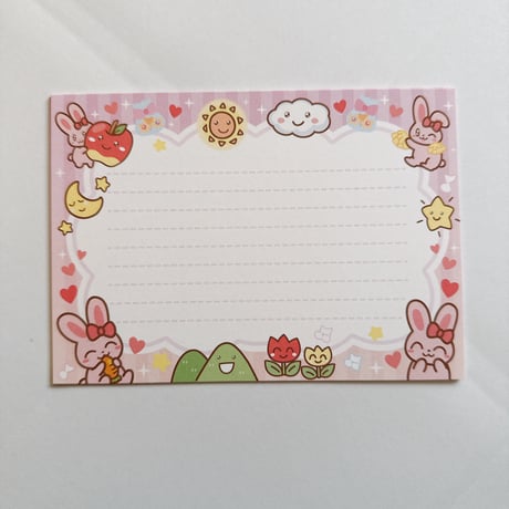 《handmade》ポストカードと便箋のセット
