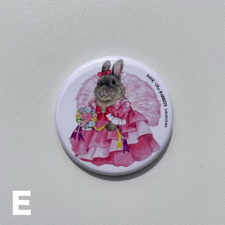 缶バッチ44mm(SAVE THE RABBITS TAKARAZUKA)