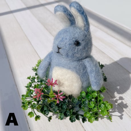 《handmade》グリーンウサギ（大）