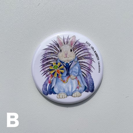 缶バッチ44mm(SAVE THE RABBITS TAKARAZUKA)