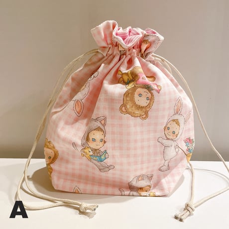 《handmade》巾着ポーチ