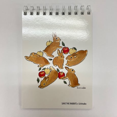 ぷっくりメモ リングメモ帳 ハムスター うさぎ ネコ コーギー 6