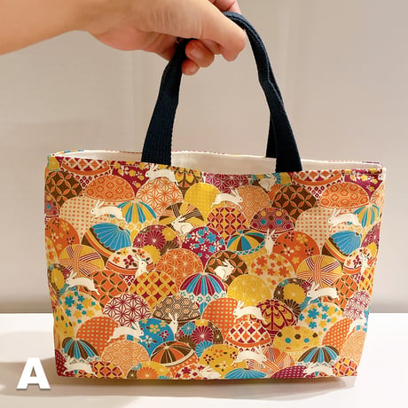 《handmade》マチ付きミニバッグ