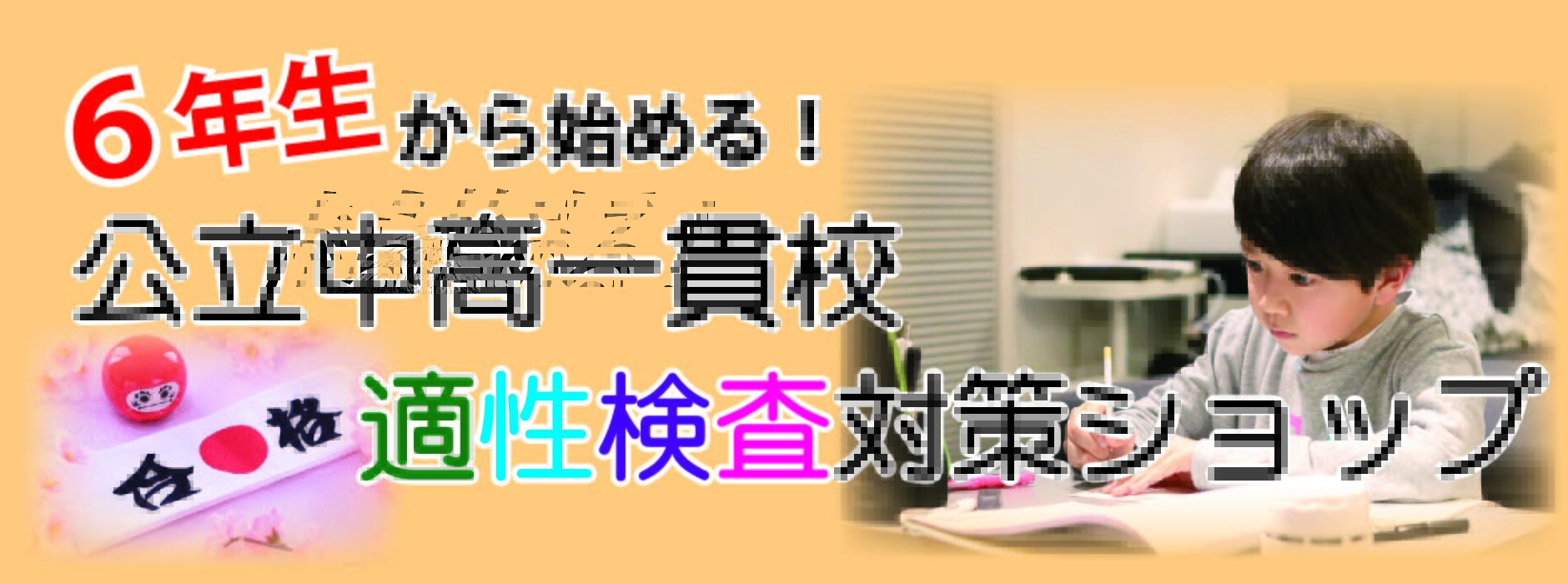６年生から始める！公立中高一貫校　適性検査対策ショップ