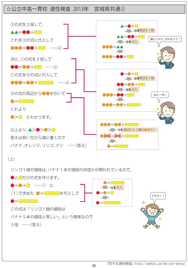 公立中高一貫校 適性検査対策　論理的思考力・地頭力を要する算数問題過去問解説集 第3弾!! 全国公立中高一貫校 適性検査「論理的思考力・地頭力を