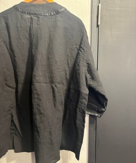 FUNSET OF ART " フランスリネン半纏ベースボールシャツ " ⁡